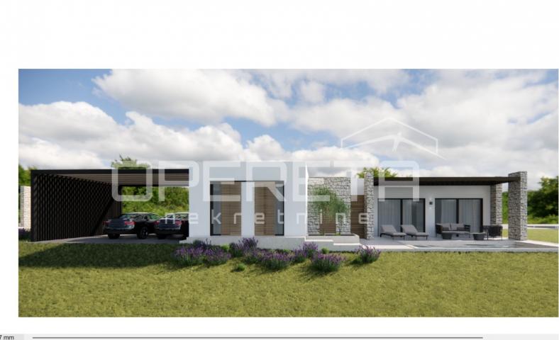 Vižinada – okolica, građevinsko zemljište 750 m² s projektom
