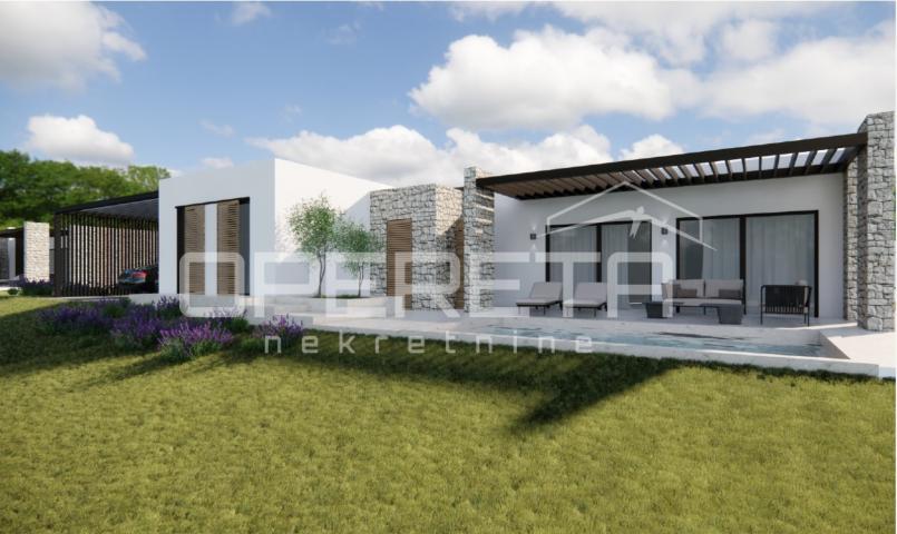Vižinada – okolica, građevinsko zemljište 750 m² s projektom