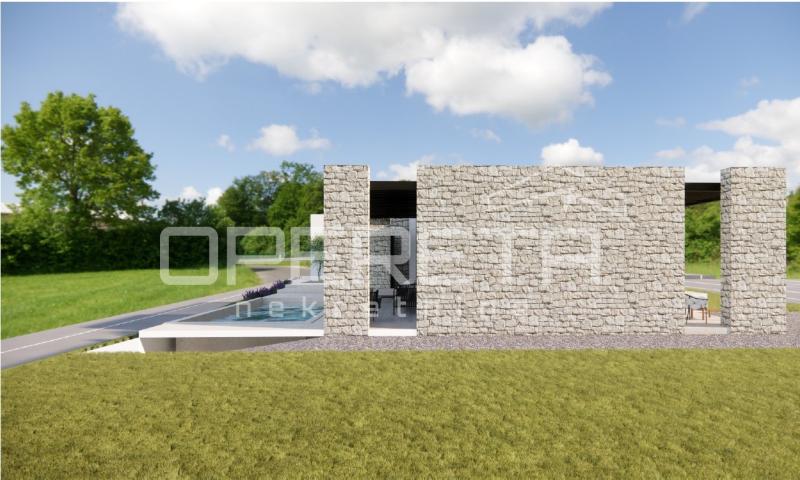 Vižinada – okolica, građevinsko zemljište 750 m² s projektom