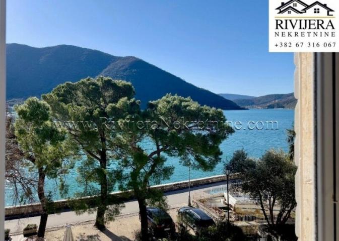 For sale two authentic stone properties on the first line by the sea Perast