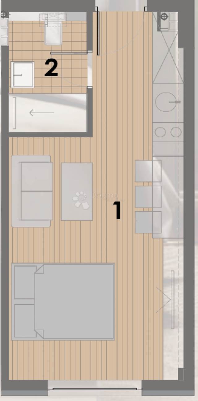 PROJEKT JAHORINA - zgrada B apartman 53 na 2. katu