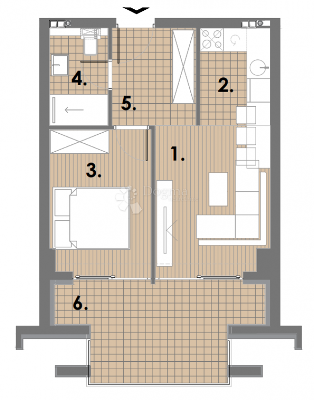 PROJEKT JAHORINA - zgrada D apartman 80, potkrovlje