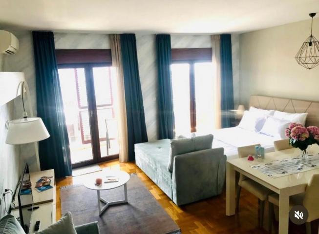 Moderno opremljen studio apartman 45m2 sa pogledom na more-Becici, Anatoilia