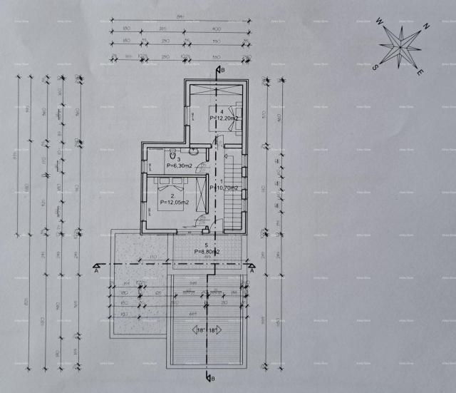 Građevinsko zemljište Sv. Nedelja, Istra. Zemljište s građevinskom dozvolom i projektom za kuću s ba