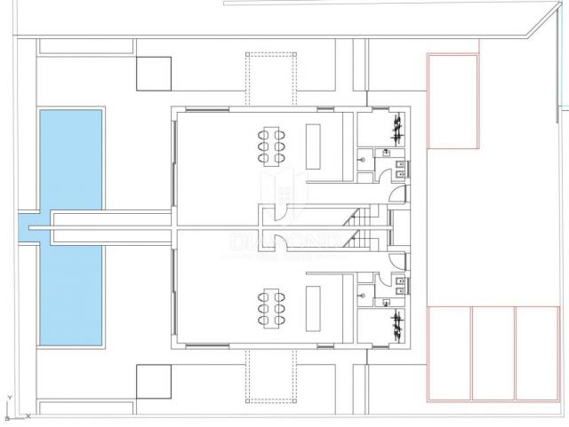 Umag, okolica, predivna dvojnica 100 m2 na rubu naselja