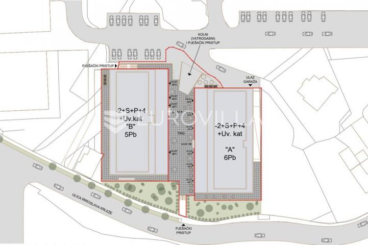 Rijeka, Srdoči, NOVOGRADNJA, trosoban stan 68,37 m², zgrada A, stan A 26