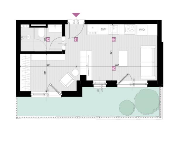 Stan 26 m² na Prodaju – Zagorič, Podgorica