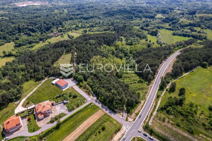 Istra, Grašćišće, jedinstveno građevinsko zemljište 2000 m² okruženo stoljetnom šumom 36789 m²