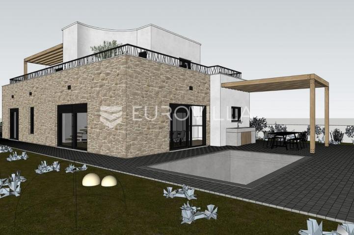 Vodice, NOVOGRADNJA, kuća s bazenom, 176,40 m²