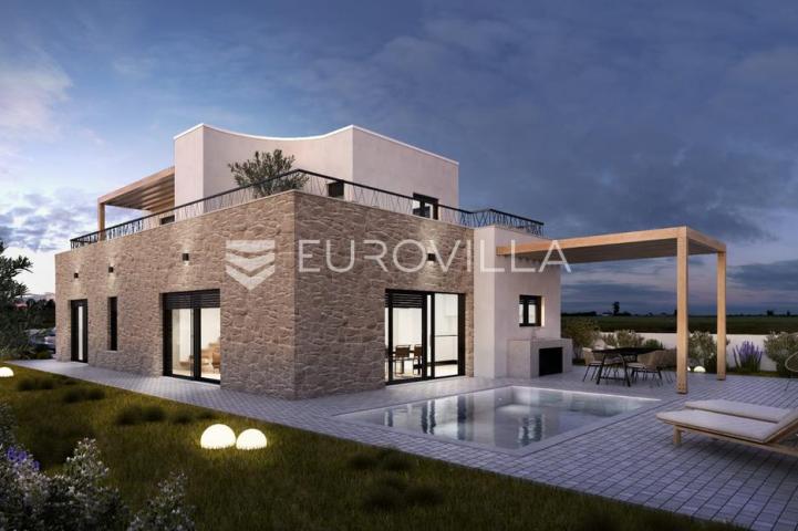 Vodice, NOVOGRADNJA, kuća s bazenom, 176,40 m²