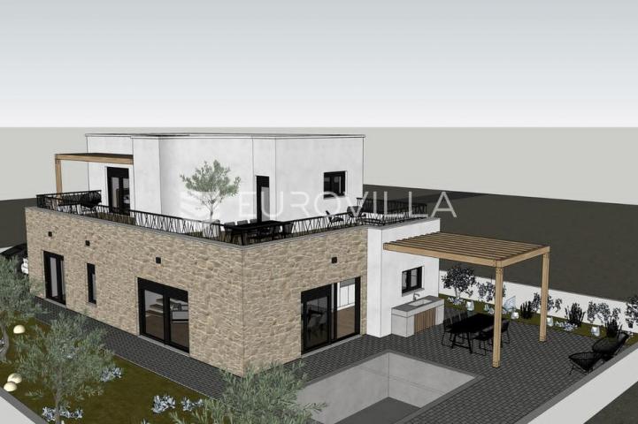 Vodice, NOVOGRADNJA, kuća s bazenom, 176,40 m²