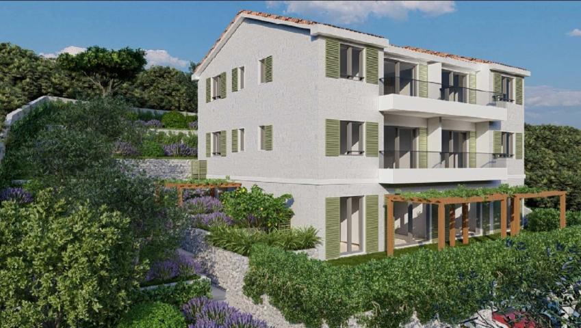 Plac sa projektom i građ. dozvolom, pogled na more, Budva, Tudorovići