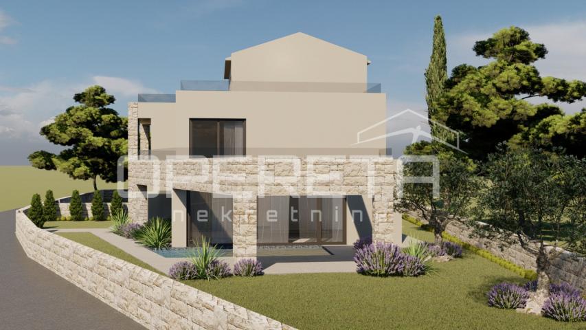 Istra, Vižinada-građevinsko zemljište s projektom i komunalijama