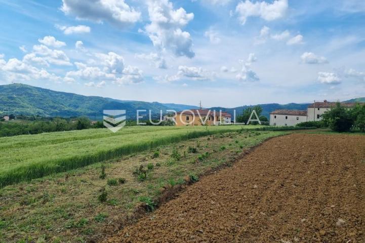 Istra, Buzet, građevinsko zemljište s pogledom na zelenilo u pravoj oazi mira