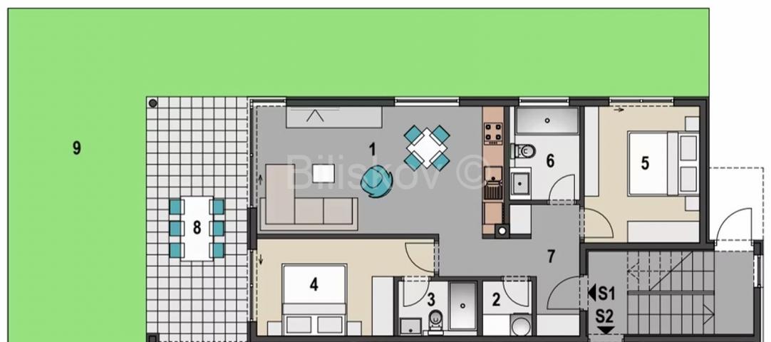Prodaja, Pag, Mandre, novogradnja 82,60m2, prizemlje zgrade, vrt, parking
