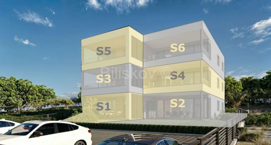 Prodaja, Pag Mandre, novi luksuzni penthouse 77,50m2 na drugom katu zgr