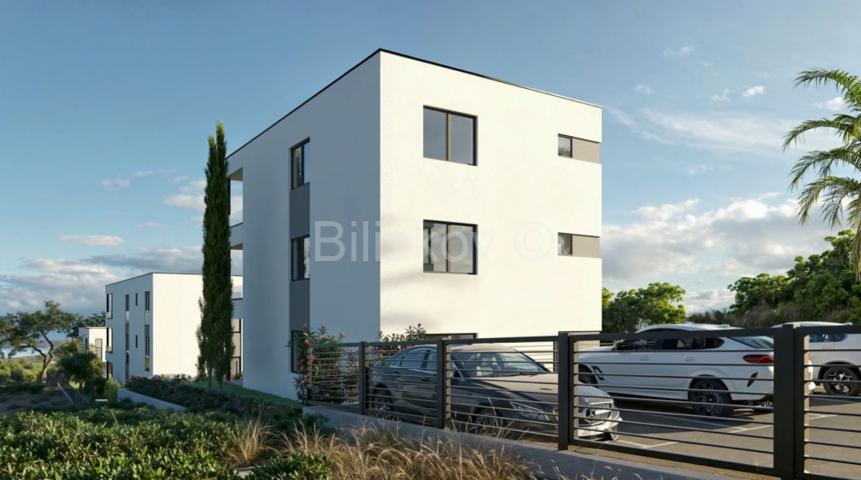 Prodaja, Pag, Mandre, novogradnja stan 83,60m2 na 2 katu zgrade, terasa