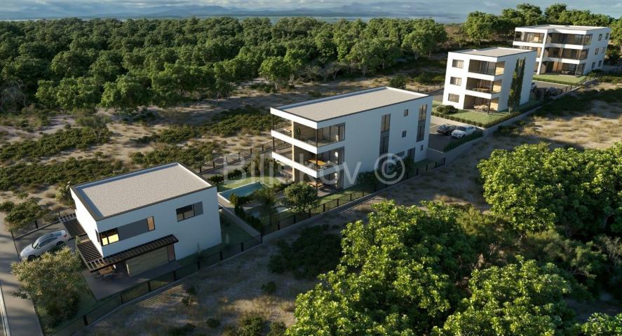 Prodaja, Pag, Mandre, novogradnja stan 83,60m2 na 2 katu zgrade, terasa