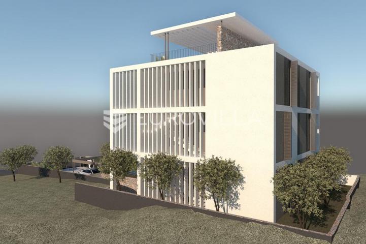 Primošten, NOVOGRADNJA, luksuzan penthouse na drugom katu s pogledom na more, 119,12 m²