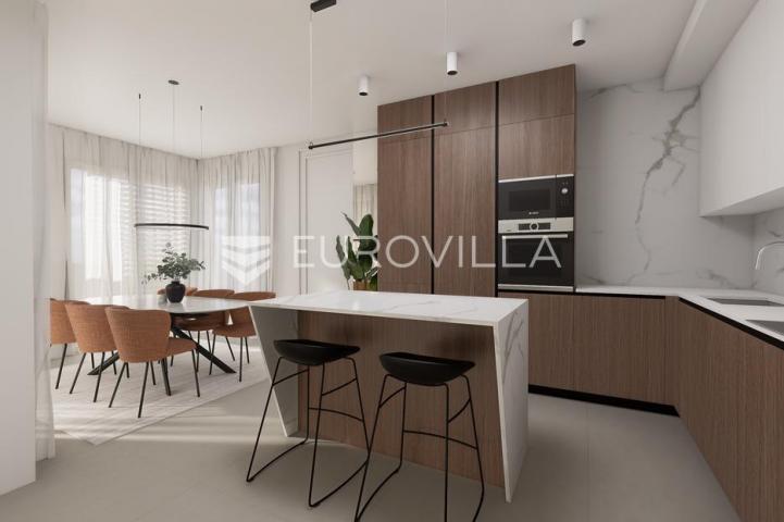 Primošten, NOVOGRADNJA, luksuzan penthouse na drugom katu s pogledom na more, 119,12 m²