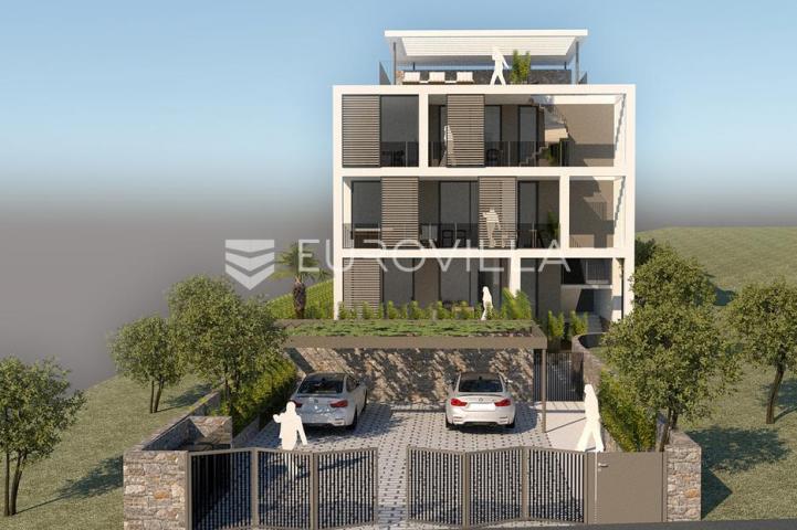 Primošten, NOVOGRADNJA, luksuzan penthouse na drugom katu s pogledom na more, 119,12 m²