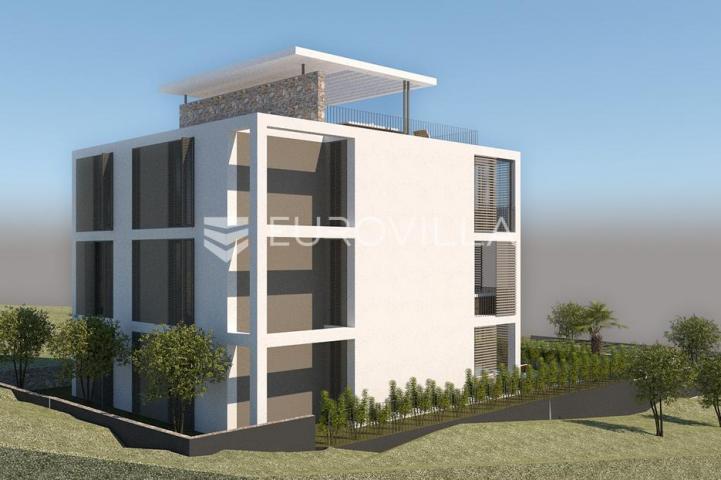 Primošten, NOVOGRADNJA, stan u prizemlju s bazenom i pogledom na more, 109,95 m²