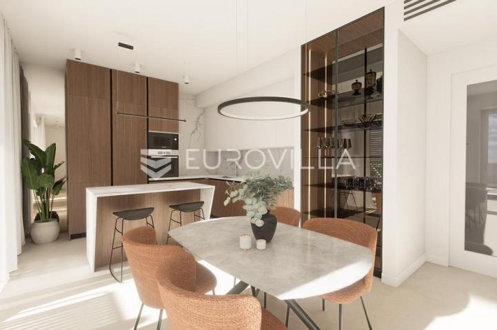 Primošten, NOVOGRADNJA, stan u prizemlju s bazenom i pogledom na more, 109,95 m²