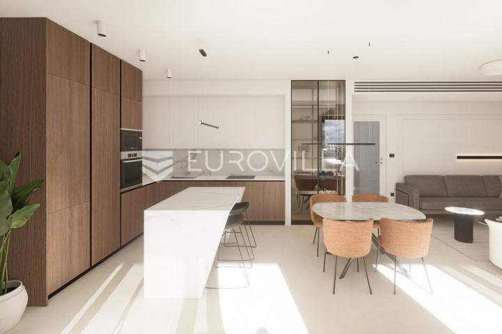 Primošten, NOVOGRADNJA, stan u prizemlju s bazenom i pogledom na more, 109,95 m²