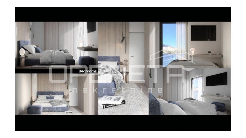 Luksuzna novogradnja, dvosoban apartman s bazenom, 95 m2, Pag, Bošana