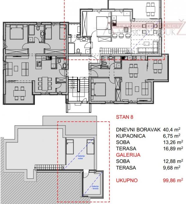 Hvar novogradnja 101,86 m2 Vrboska - dvosoban - dvoetažni - ekskluziva