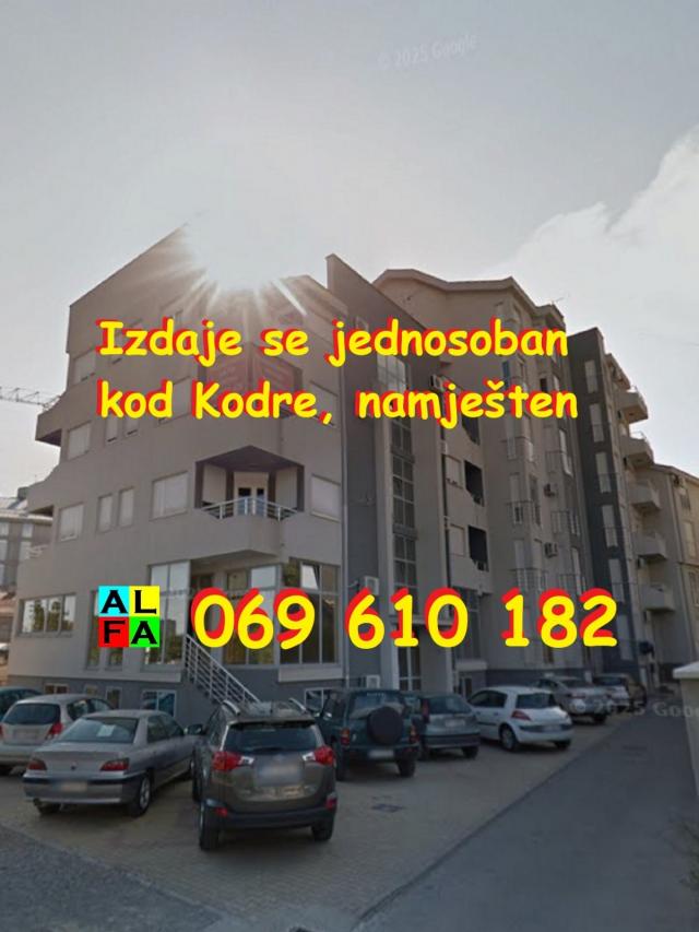 POBREŽJE: Izdaje se jednosoban, namješten, kod Kodre !!!