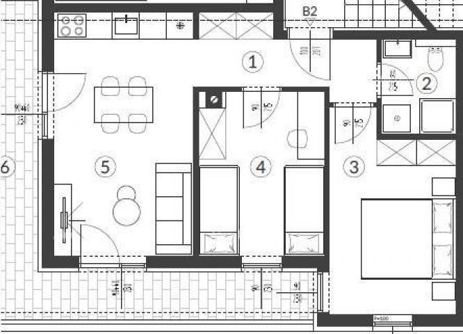Stan Prodaja stanova u novom projektu, Pula! B2 Šikići periferija grada. 8 km do centra Medulina. 