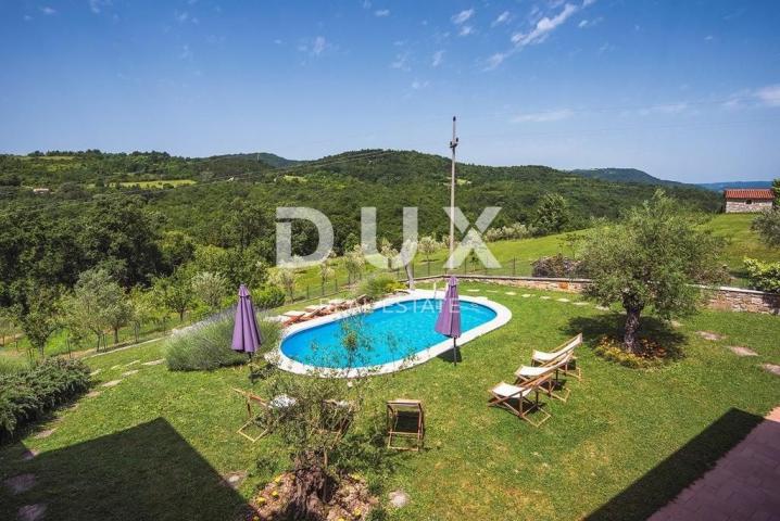 ISTRA, MOTOVUN - Rustikalna kuća s bazenom