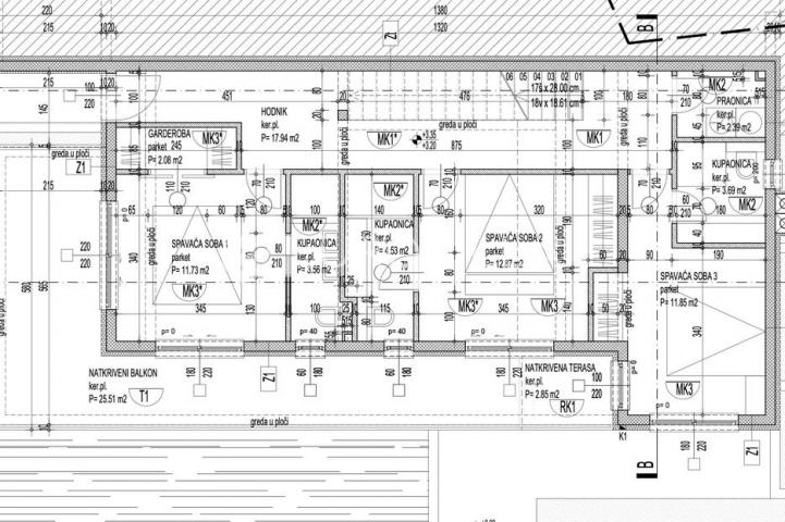 Trogir, Seget zemljište 530 m² s dozvolom za gradnju s pogledom na more
