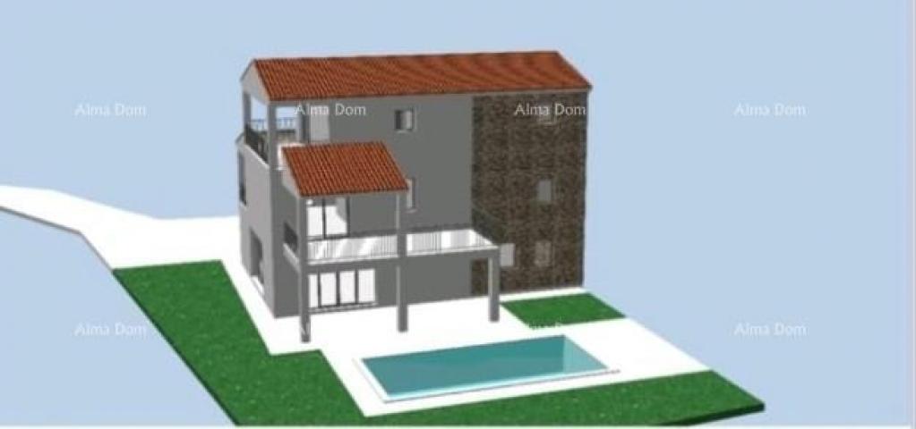 Kuća Prodaje se stara kamena kuca s zemljistem Barban idealno za kucu za odmor