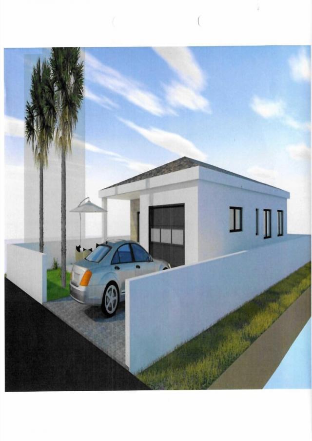 Nekretnina u izgradnji novogradnja projekt  2026 prizemnica s garažom. 