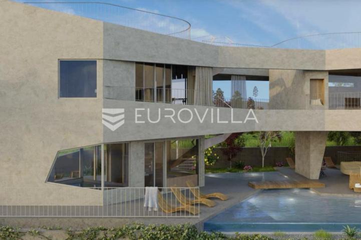 Brač, Sutivan, građevinsko zemljište s projektom