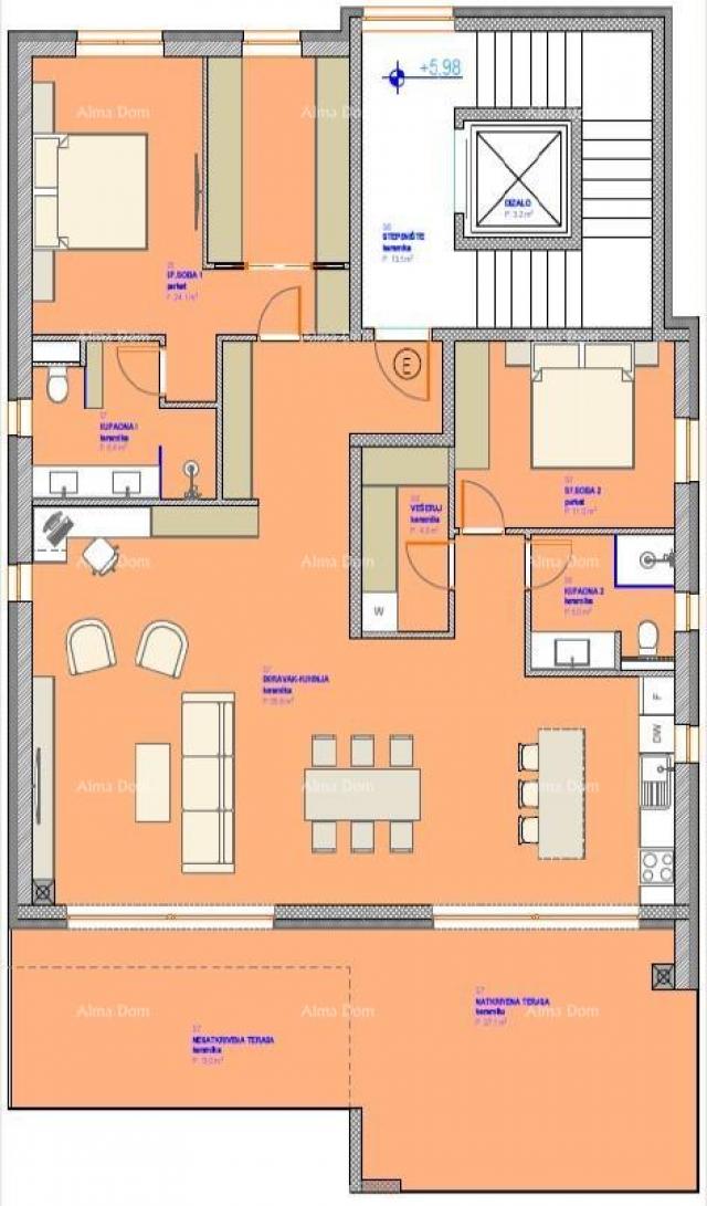 Apartment New project! Apartments in an excellent location, near the sea, Umag! Apartment E zg1