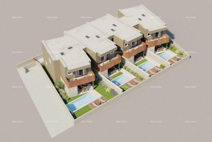 Haus Bale. Moderne Reihenhaus mit Pool, 148,56 m²