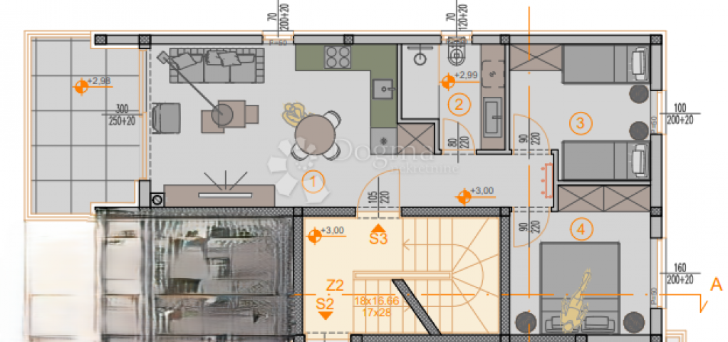 EKSKLUZIVNO! Novogradnja Štinjan - 58 m2, 1. kat (Z1 S3)