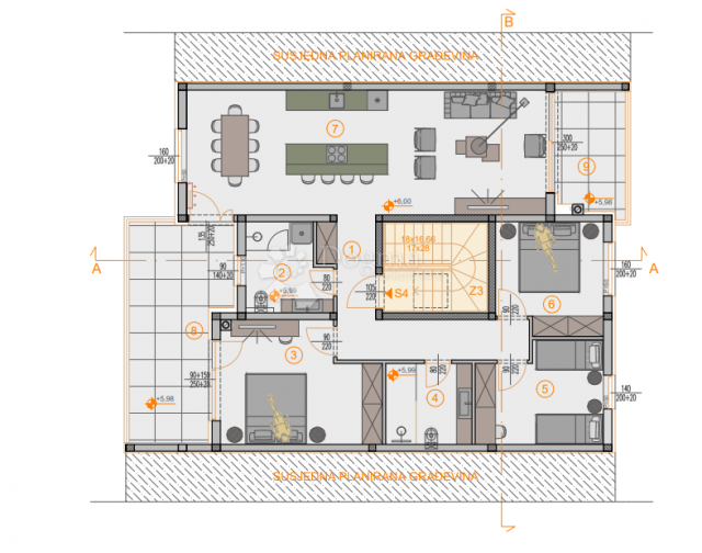 EKSKLUZIVNO! Novogradnja Štinjan penthouse - 131 m2, 2. kat (Z4 S4)