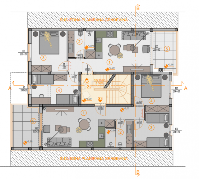 EKSKLUZIVNO! Novogradnja Štinjan - 58 m2, 1. kat (Z4 S2)