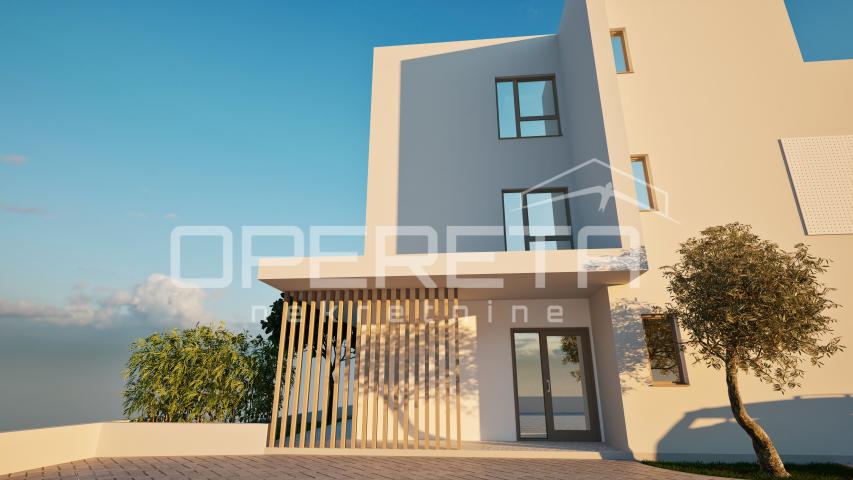 Vodice - moderan stan 97,28m2 s pogledom na more, novogradnja