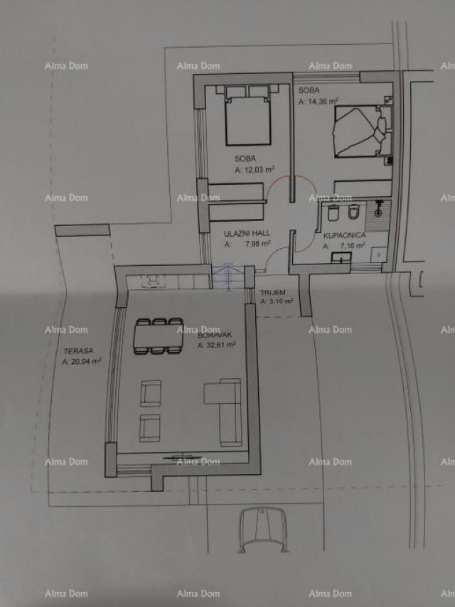 Bauland Baugrundstück in der Nähe von Tinjana! Genehmigung zum Bau eines Doppelhauses!