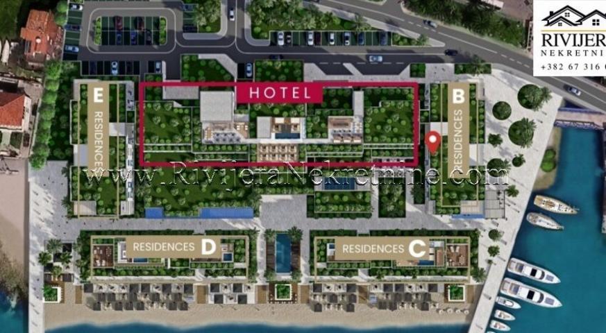 One-Bedroom Apartment for Sale in a Luxury Complex Risan Kotor