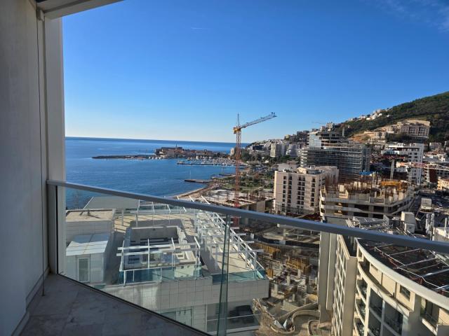 Dvosoban stan 104m2 sa pogledom na more, Tre Canne, Budva (Bez plaćanja poreza na prenos od 3%)