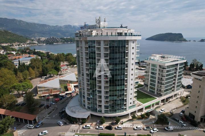 Dvosoban stan 104m2 sa pogledom na more, Tre Canne, Budva (Bez plaćanja poreza na prenos od 3%)