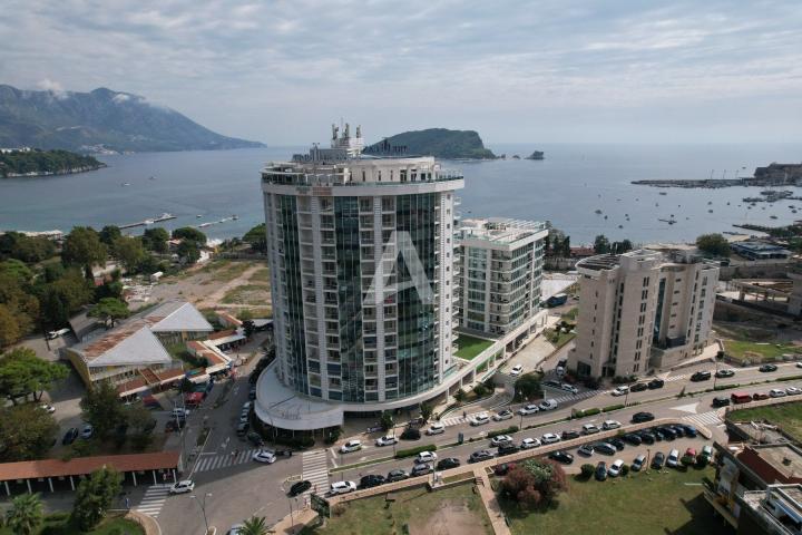 Dvosoban stan 104m2 sa pogledom na more, Tre Canne, Budva (Bez plaćanja poreza na prenos od 3%)