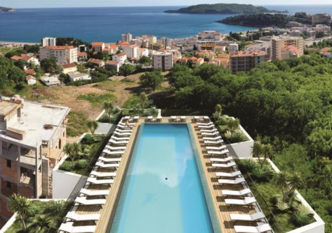 Budva Riviera, Becici district. New residential complex in a popular area. 