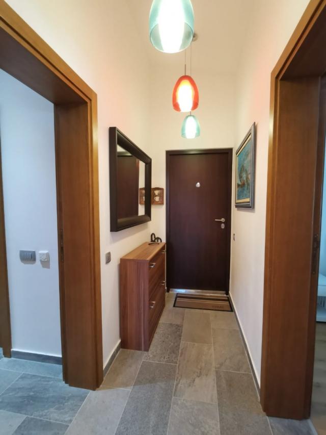 An apartment with a sea view in Petrovac is offered for sale. 